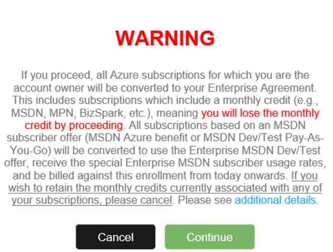 EA_Account_Owner_MSDN_Warning